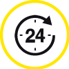 24 hours clock icon